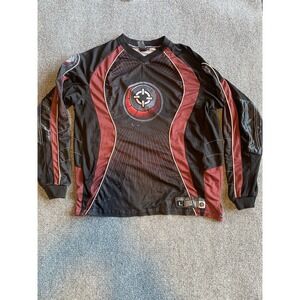 Smart Parts Paintball Jersey Men Sz Large-Lightly Padded Black Red Old School